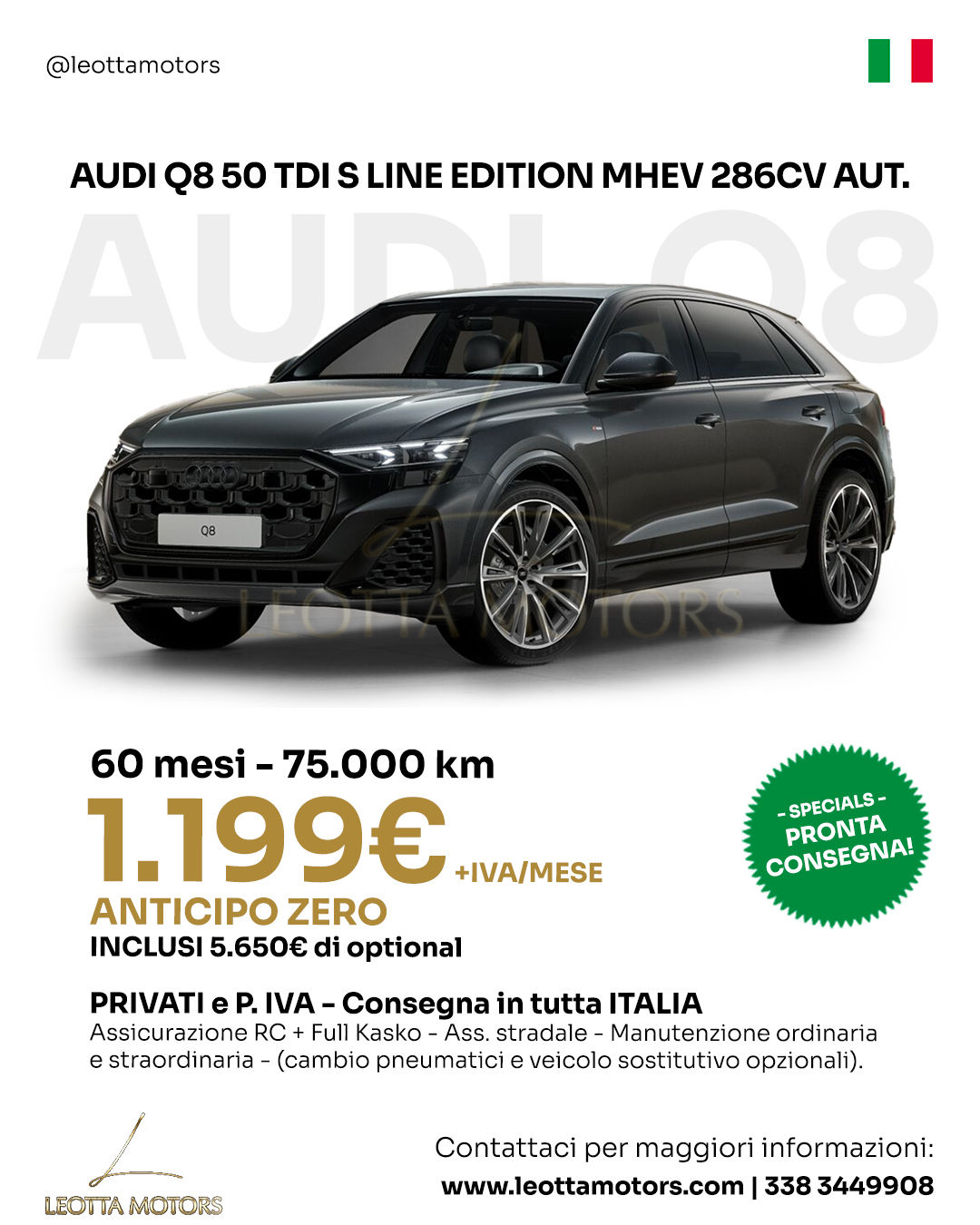 AUDI Q8 50 TDI S LINE ED. MHEV 286CV AUT.