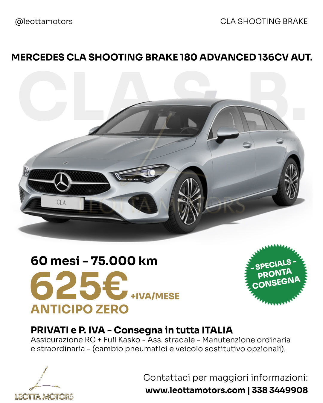 MERCEDES CLA SHOOTING BRAKE 180 ADVANCED 136CV AUT.