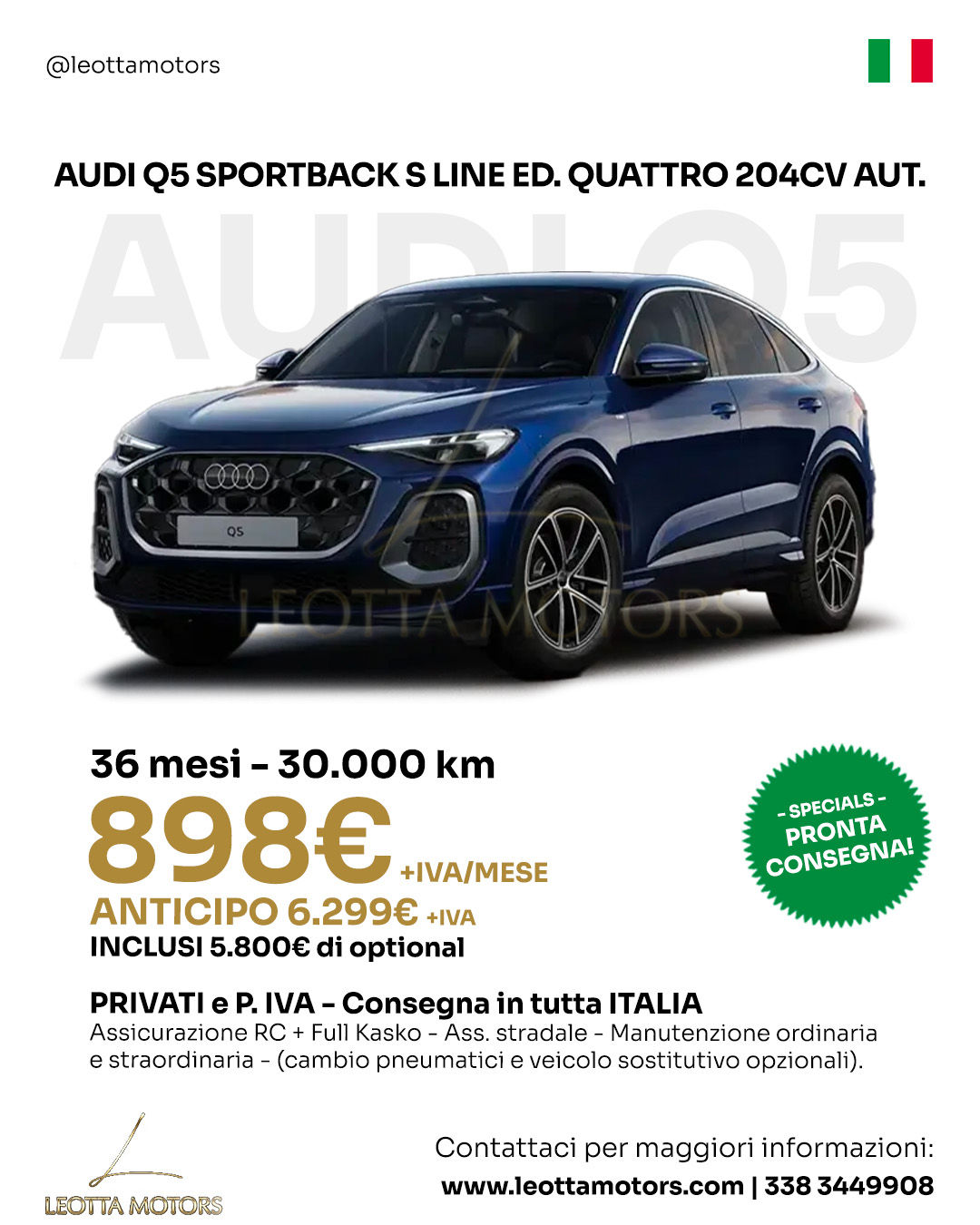 AUDI Q5 SPORTBACK S LINE ED. QUATTRO 204CV AUT.