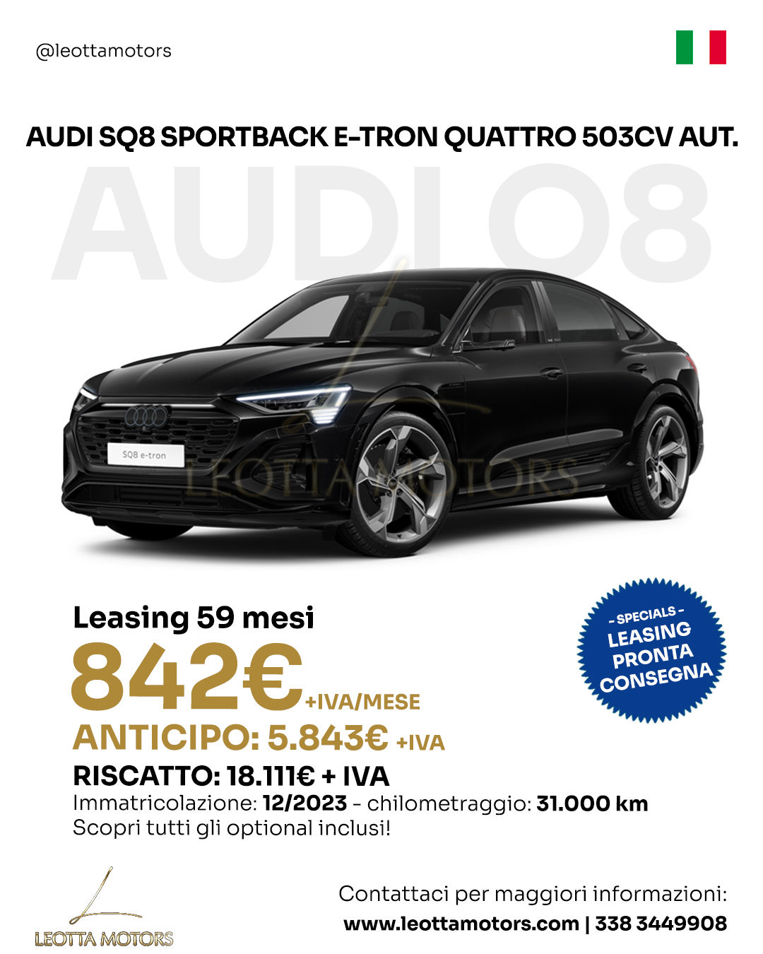AUDI SQ8 SPORTBACK E-TRON QUATTRO 503CV AUT.