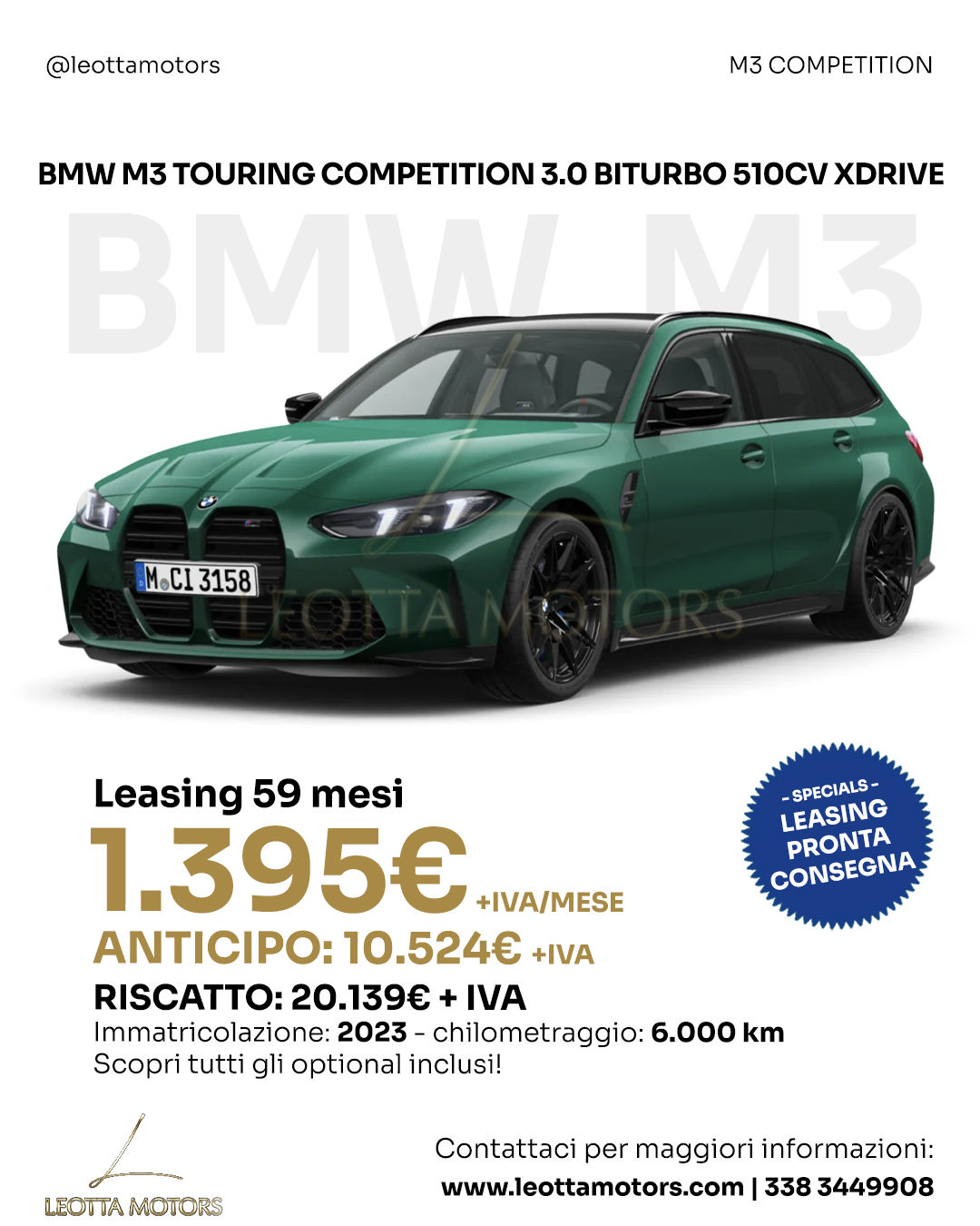 BMW M3 TOURING COMPETITION 3.0 BITURBO 510CV XDRIVE