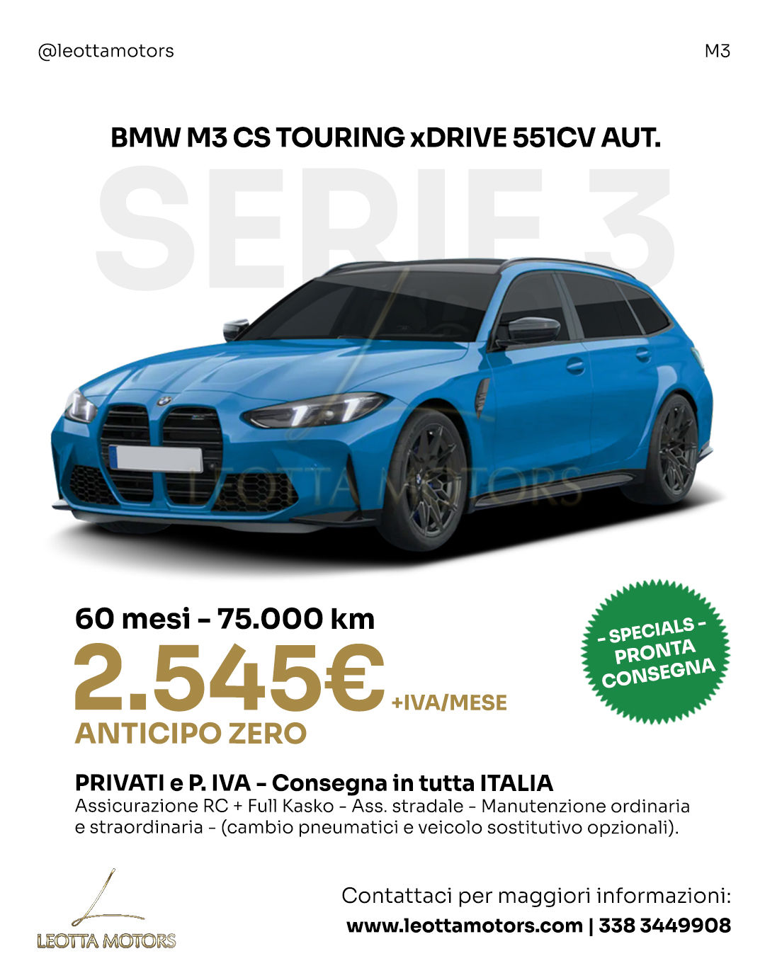 BMW M3 CS TOURING xDRIVE 551CV AUT.
