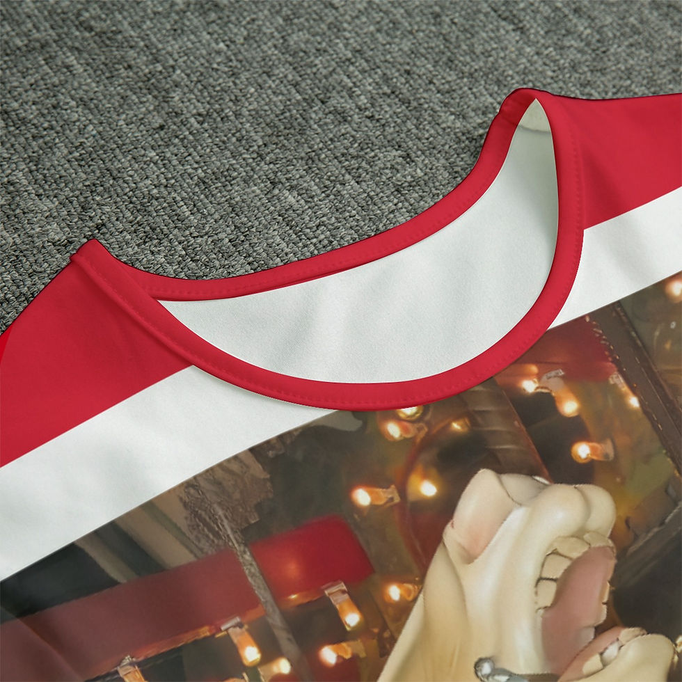 Thumbnail: Bushnell Park Carousel Tan Jumper Horses Men's Bodysuits