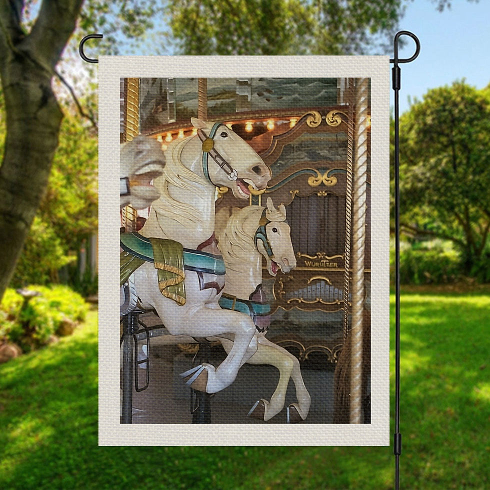 Thumbnail: Lake Compounce Carousel  Garden Flag