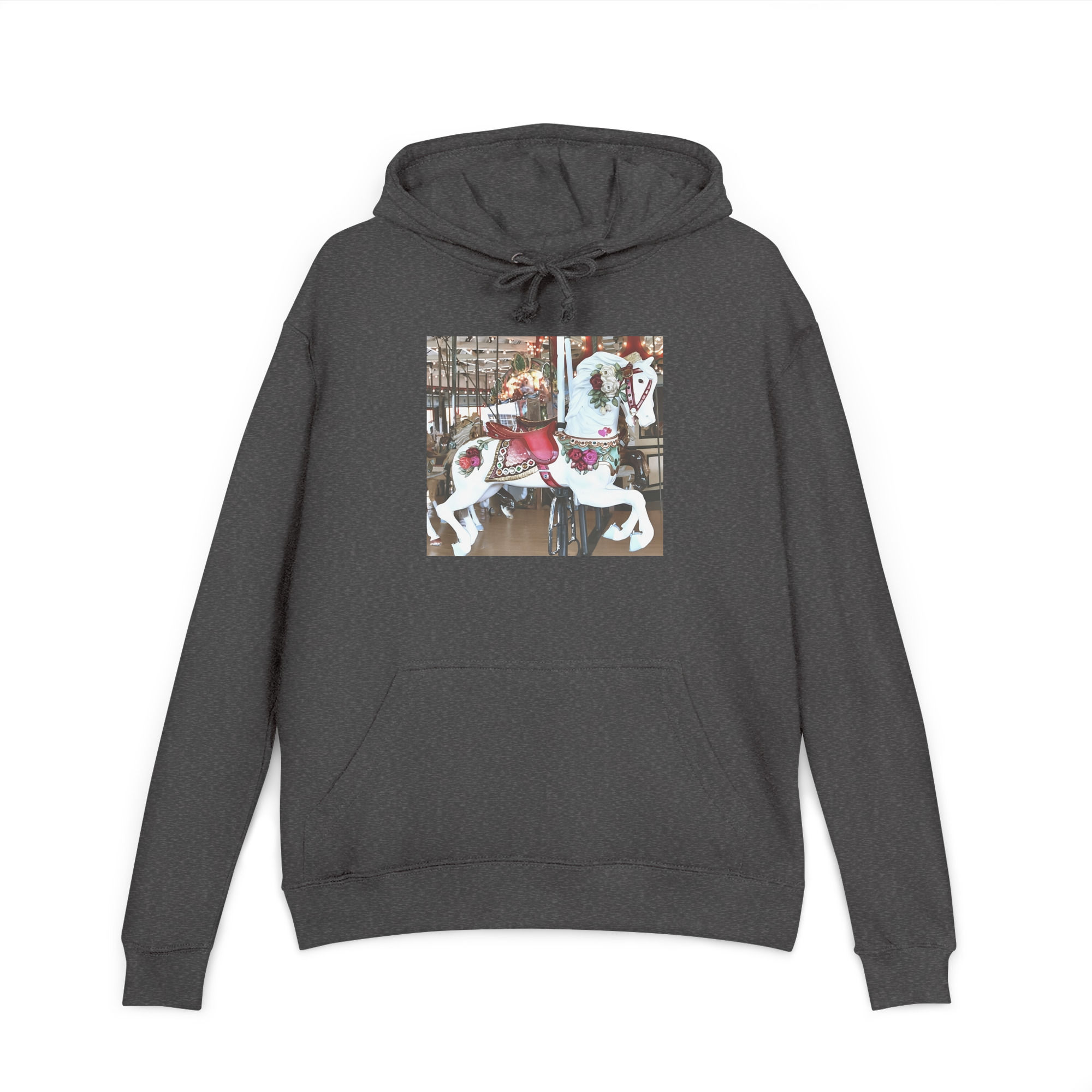 Rye Playland Park Carousel Unisex French Terry Hoodie