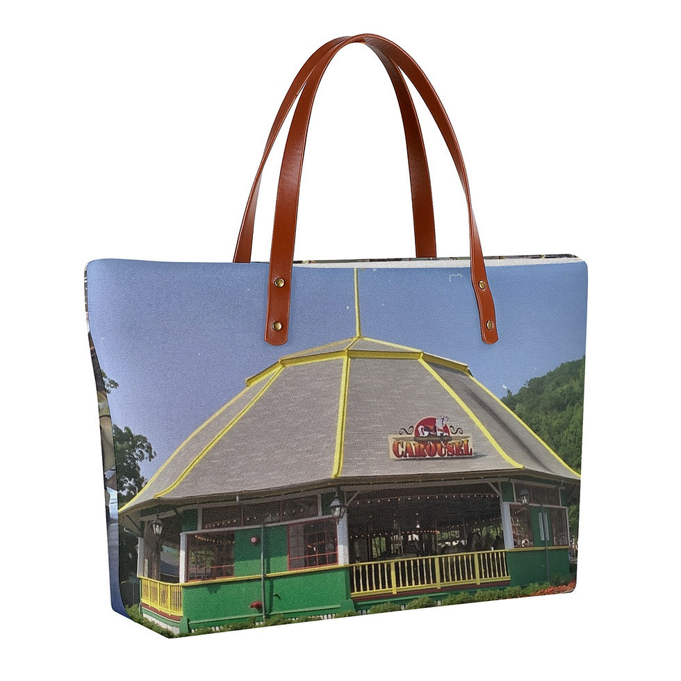 Lake Compounce Carousel Women's Tote Bag  Diving Cloth