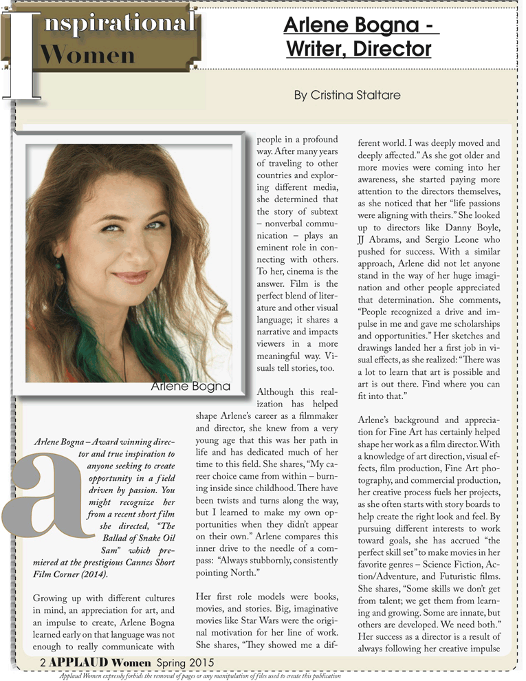 Cover Story: Applaud Women Magazine