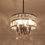 Thumbnail: Elegant 4-Light Modern Crystal Chandelier, Adjustable E12 Pendant Light Fixture 