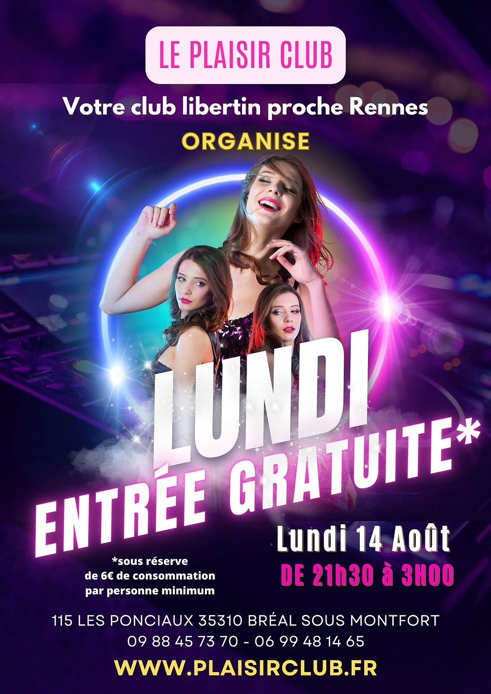 Lundi entrée gratuite