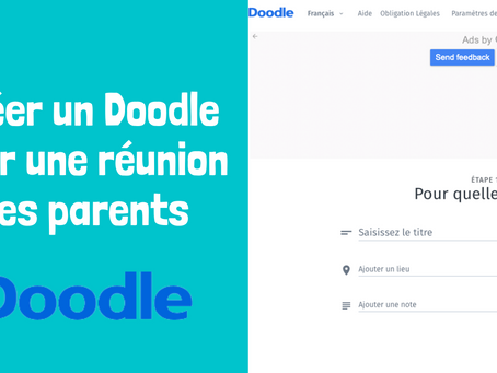 Comment créer un Doodle pour une réunion des parents ?