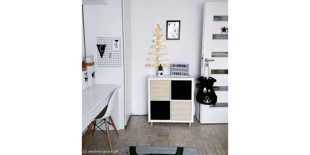 Ein Kinderzimmer in schwarz weiß einrichten - so wird es gemütlich