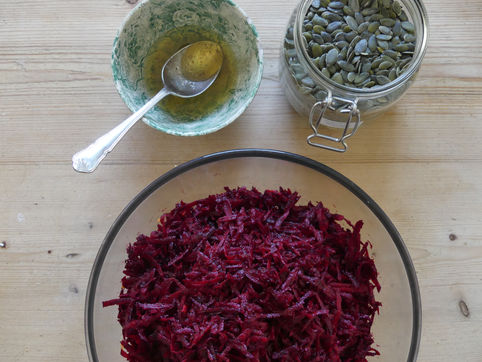 Beetroot & Carrot Salad.