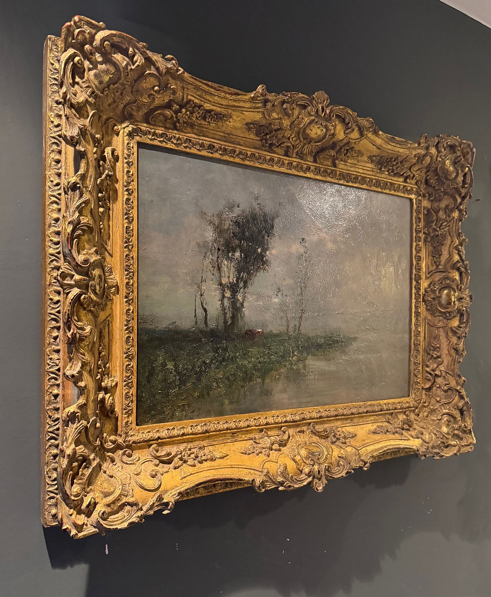 Thumbnail: 19th Century Oil Painting ‘Cattle Resting Beneath a Tree’