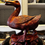Thumbnail: Vintage/Antique Chinese Hand Carved Wooden Duck Sculpture with Glass Eyes 