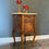 Thumbnail: Antique French Marble Top Walnut Bedside Cabinet/Pot Cupboard