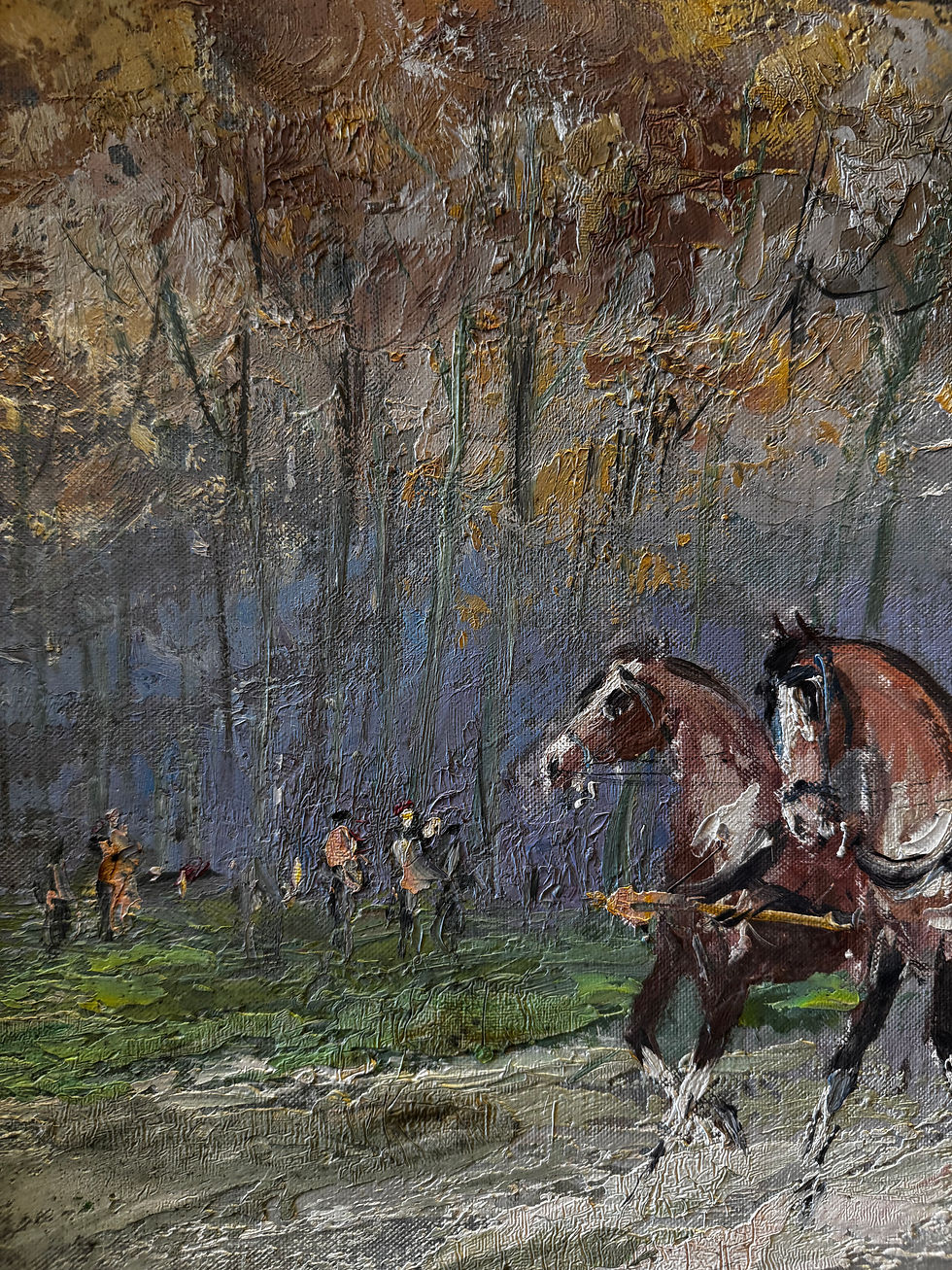Thumbnail: 20th Century Oil Painting ‘Paris in the Bois de Boulogne’