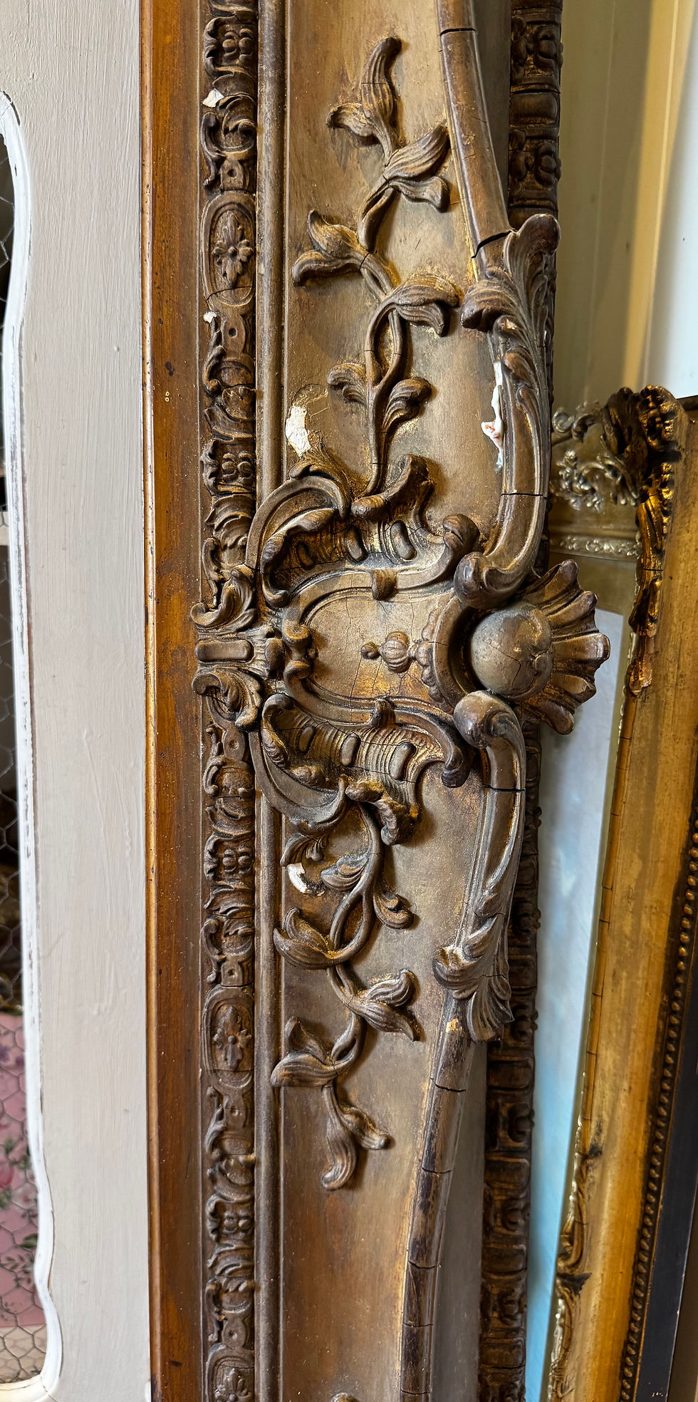 Thumbnail: Huge Antique 19th Century English School Gilt Painted Picture Frame