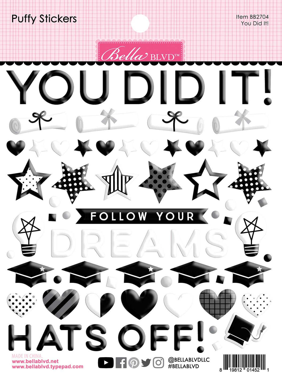 You did it! Puffy stickers