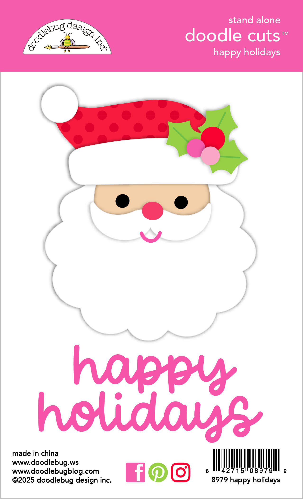 Happy holidays doodle cuts