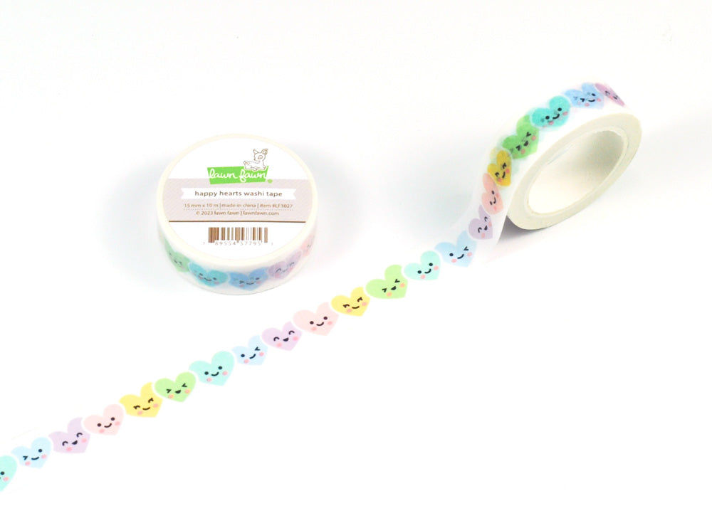 Happy hearts washi tape