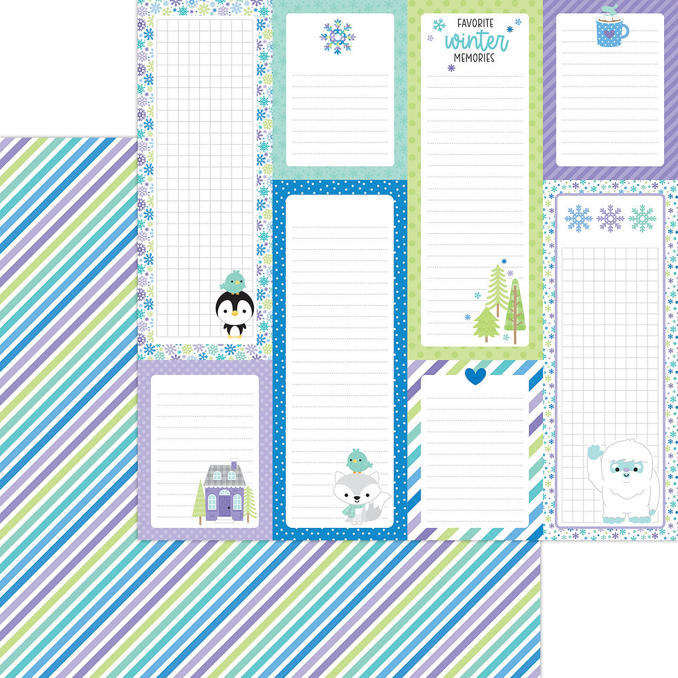 Miniatura: Snow much fun 12" x 12" paper pack