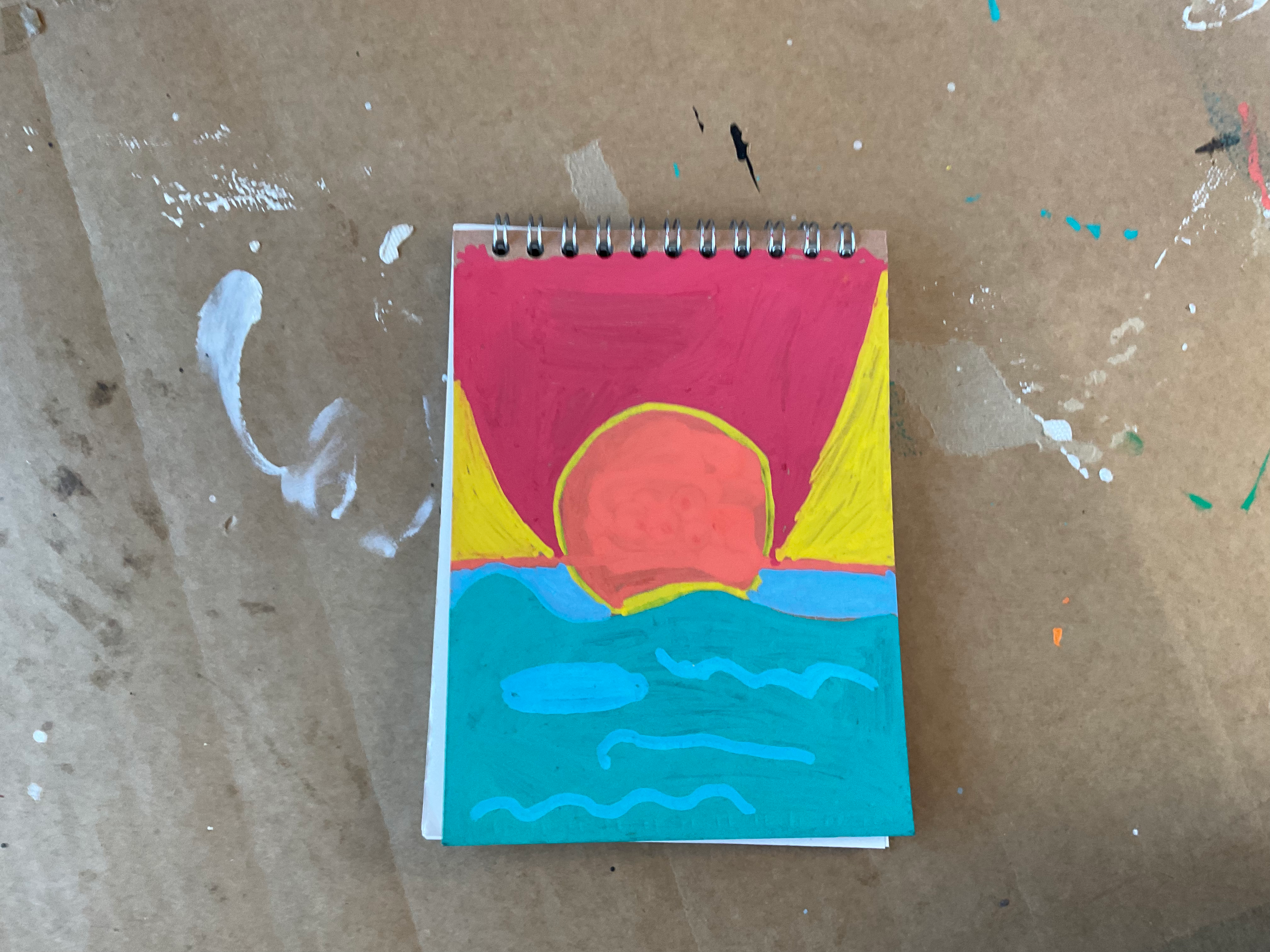 the creative sunset notebook