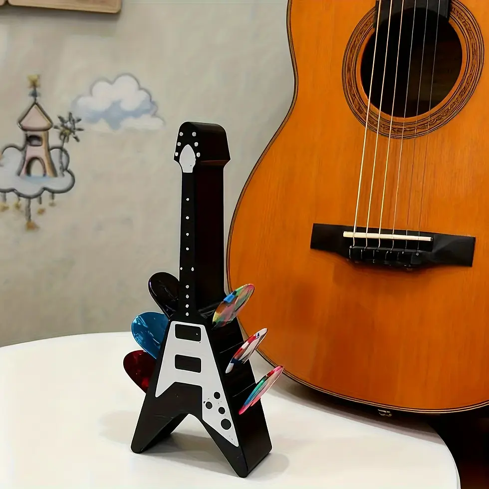Thumbnail: Guitar Pick Display Holder, Storage Box Set for Guitar Players