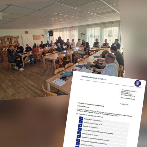 Jahreshauptversammlung des SCK