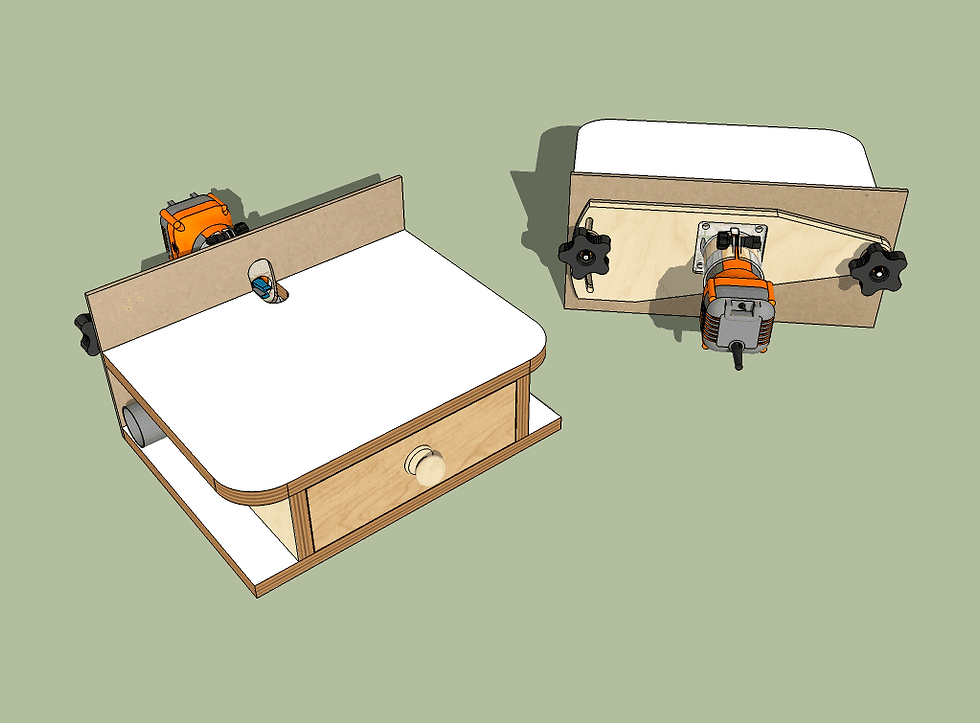 Horizontal Palm Router Table Top