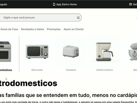 A Linguagem do Movimento: Ícones 3D Animados no E-commerce de Eletrodomésticos