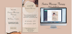 Statera Massage Therapy Email Graphics