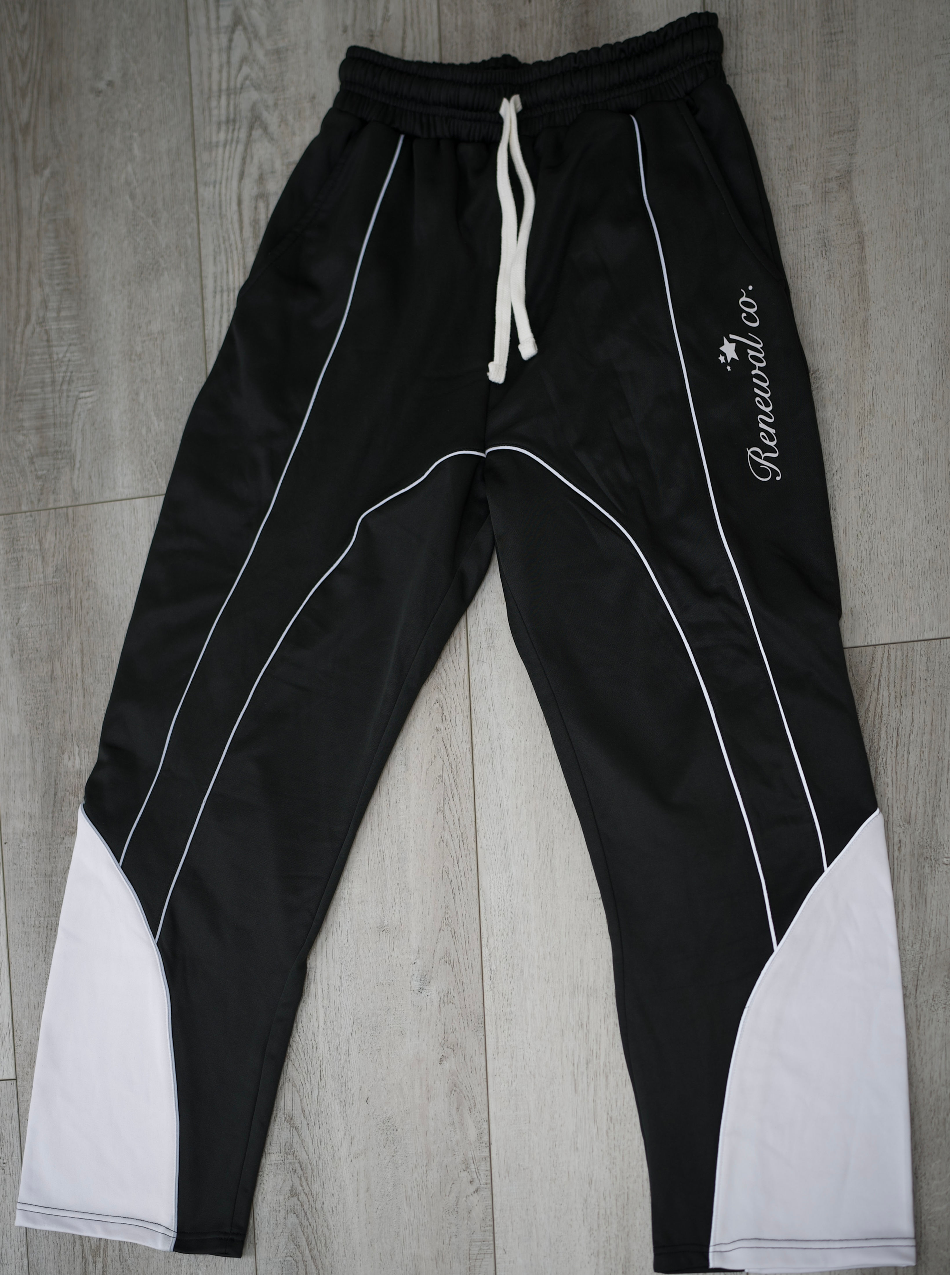Black and White Reflective Sweatpants