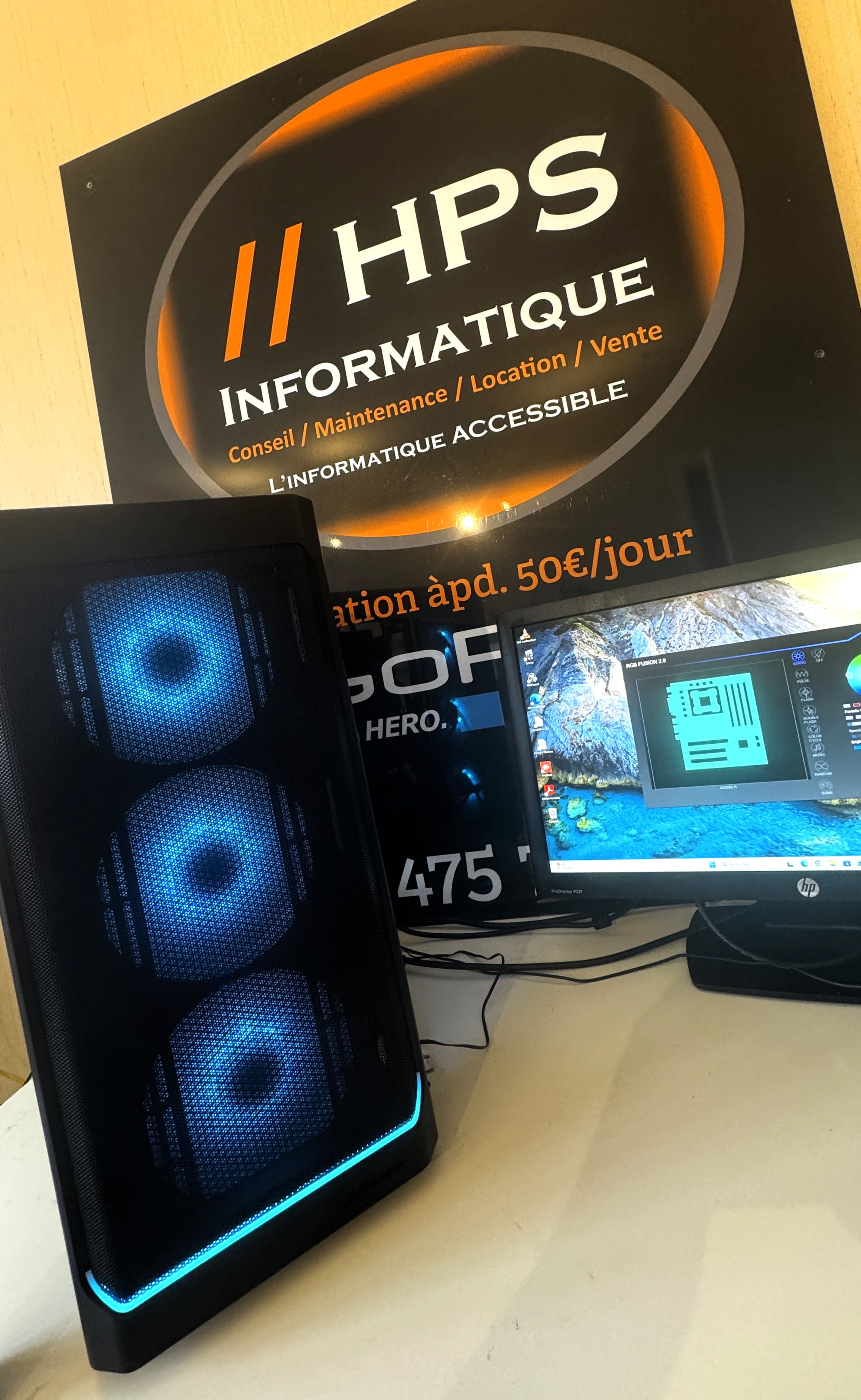 PC Gamer Airflow RGB 1To R5 16Go Wifi/BT RTX 5060 8Go