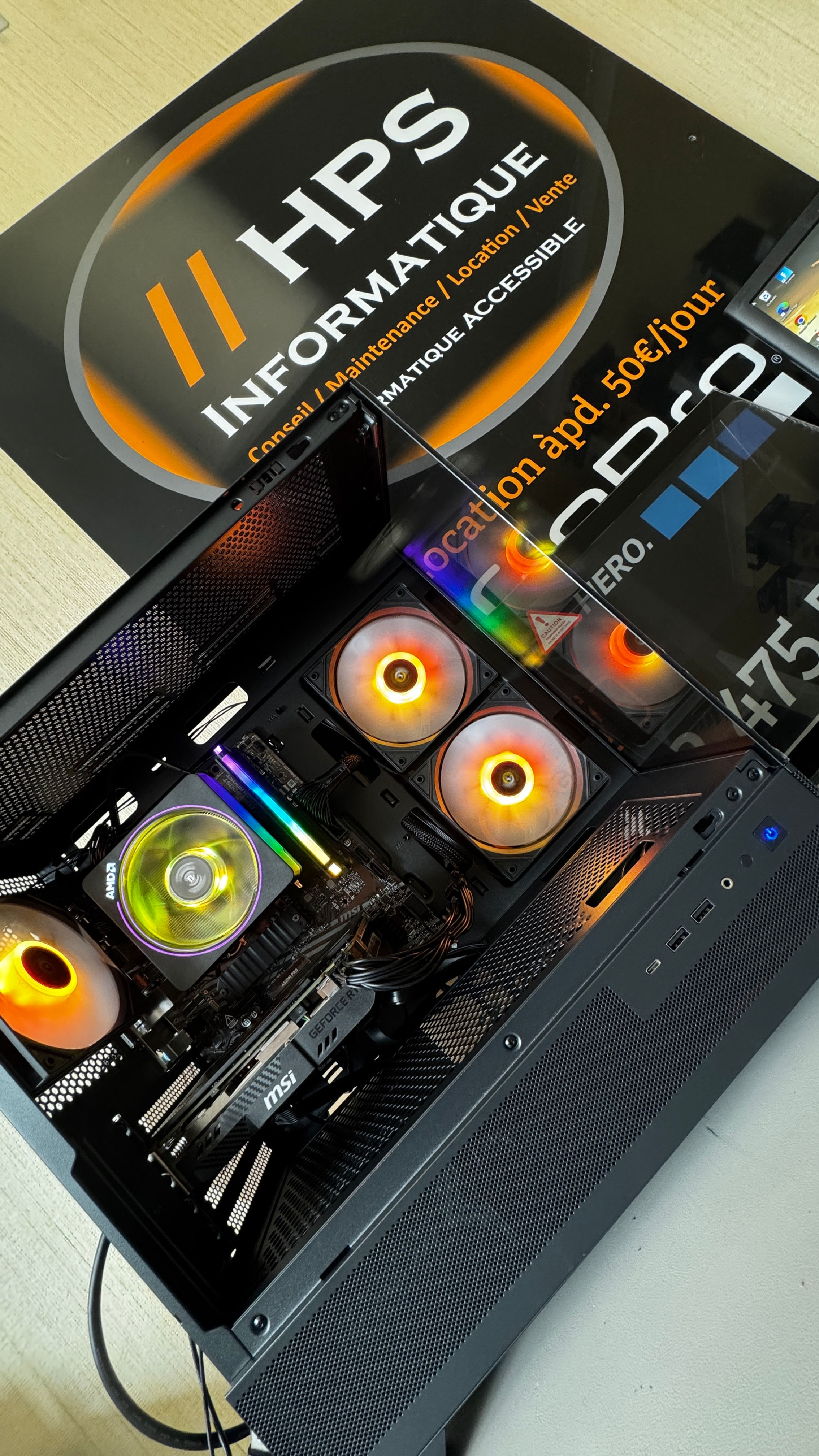 PC Gamer ANTEC Aqua Découverte RGB 1To R5 16Go RTX 2060 Super 8Go