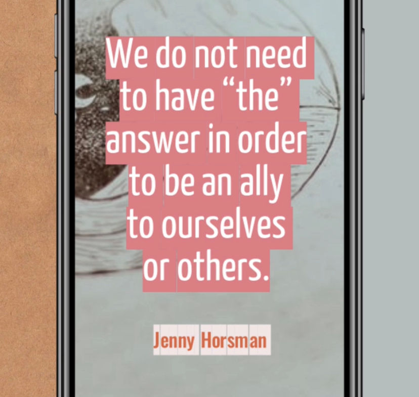 You don't need "the" answer