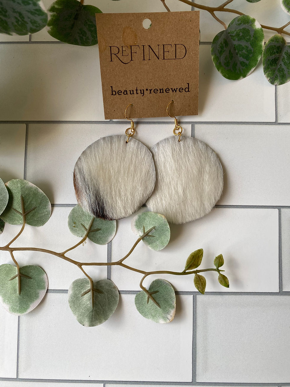 Thumbnail: Cowhide Earrings