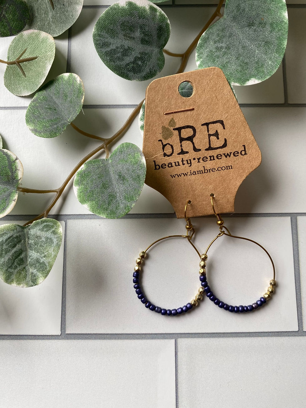 Small Beaded Hoop