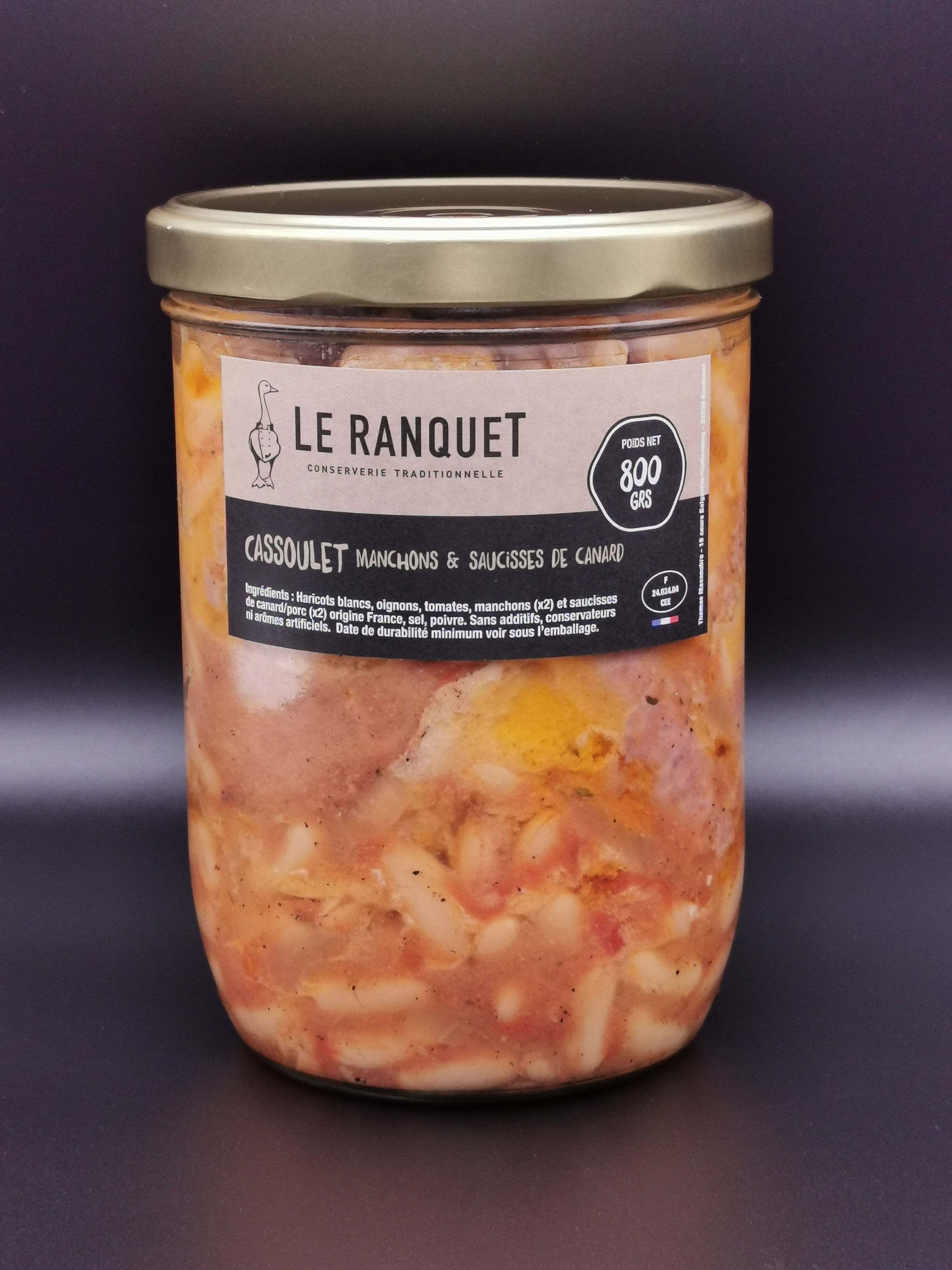 Cassoulet de canard 800 grs