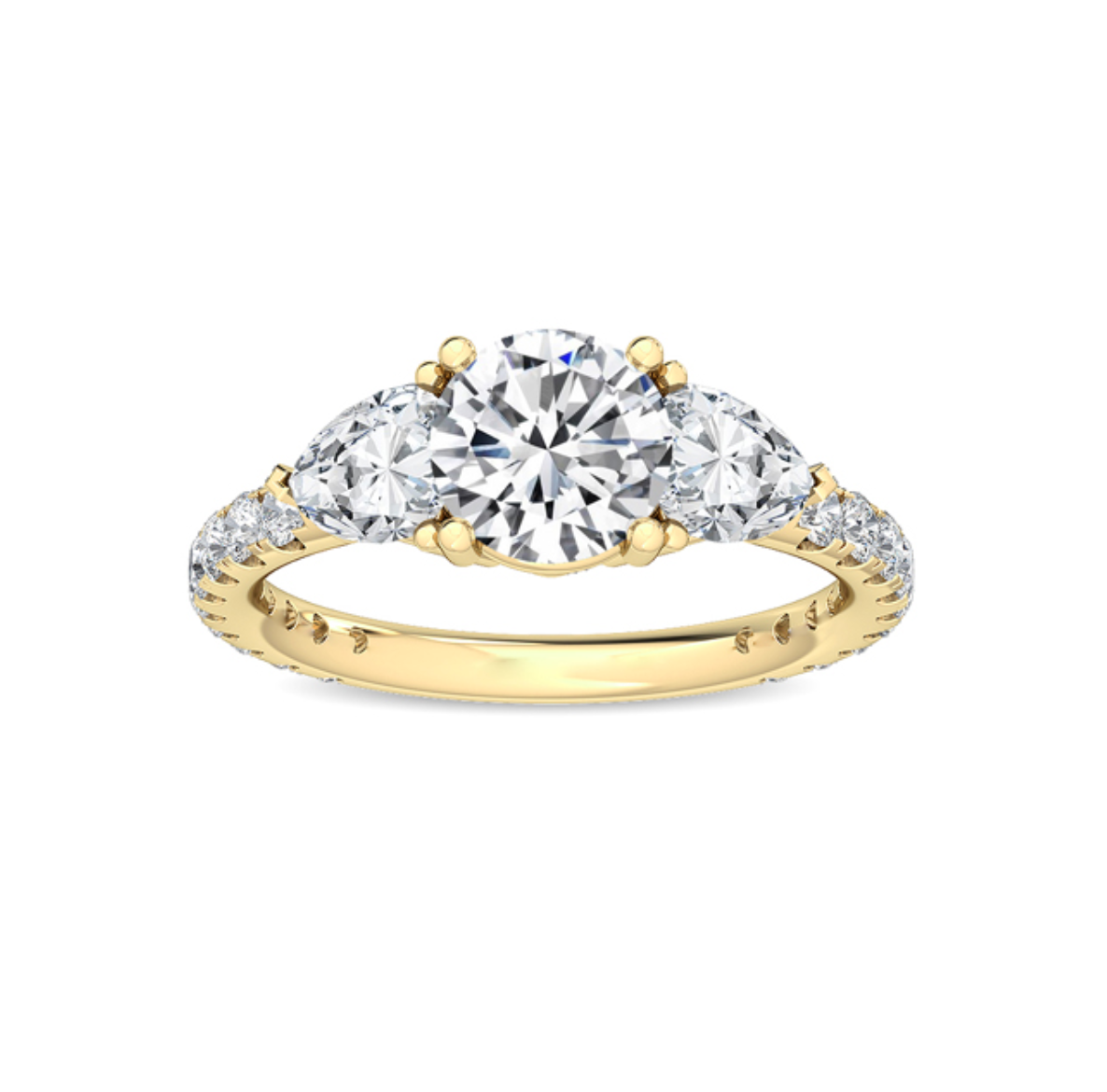 yellow gold engagement ring
