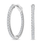 Thumbnail: white gold hoop earrings