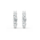 Thumbnail: white gold diamond hoop earrings