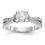 Thumbnail: 1/2ct Round Semi-Twist
