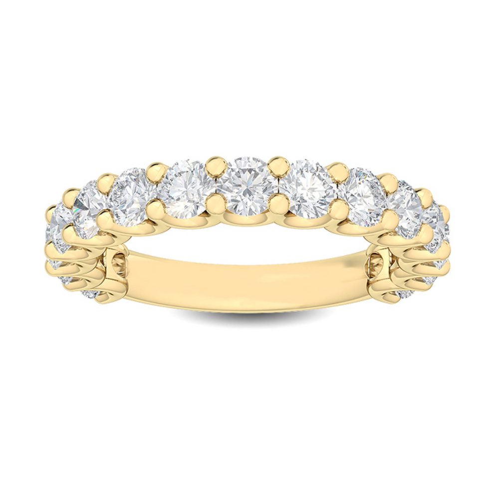 Thumbnail: yellow gold diamond band