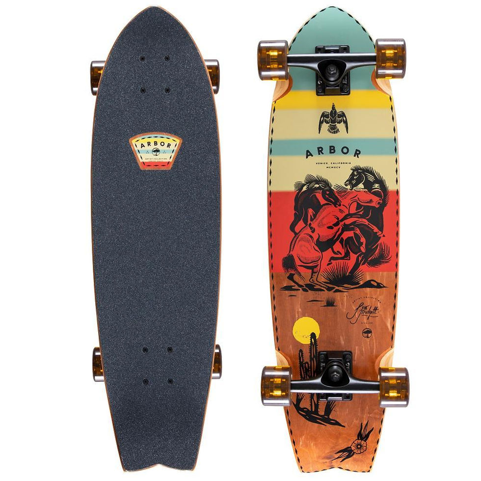 Thumbnail: Arbor Cruiser Complete Skateboard Jess Mudgett Sizzler 30.5"