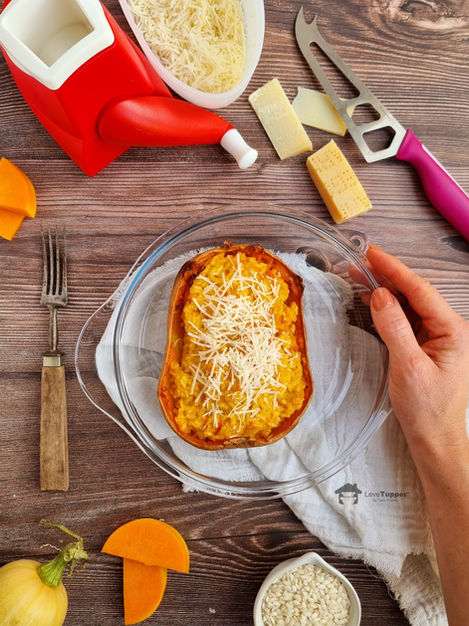 Risoto de Abóbora Cremoso no Micro-ondas em apenas 17 minutos.