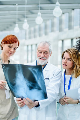 clinical trial doctors reading medical information