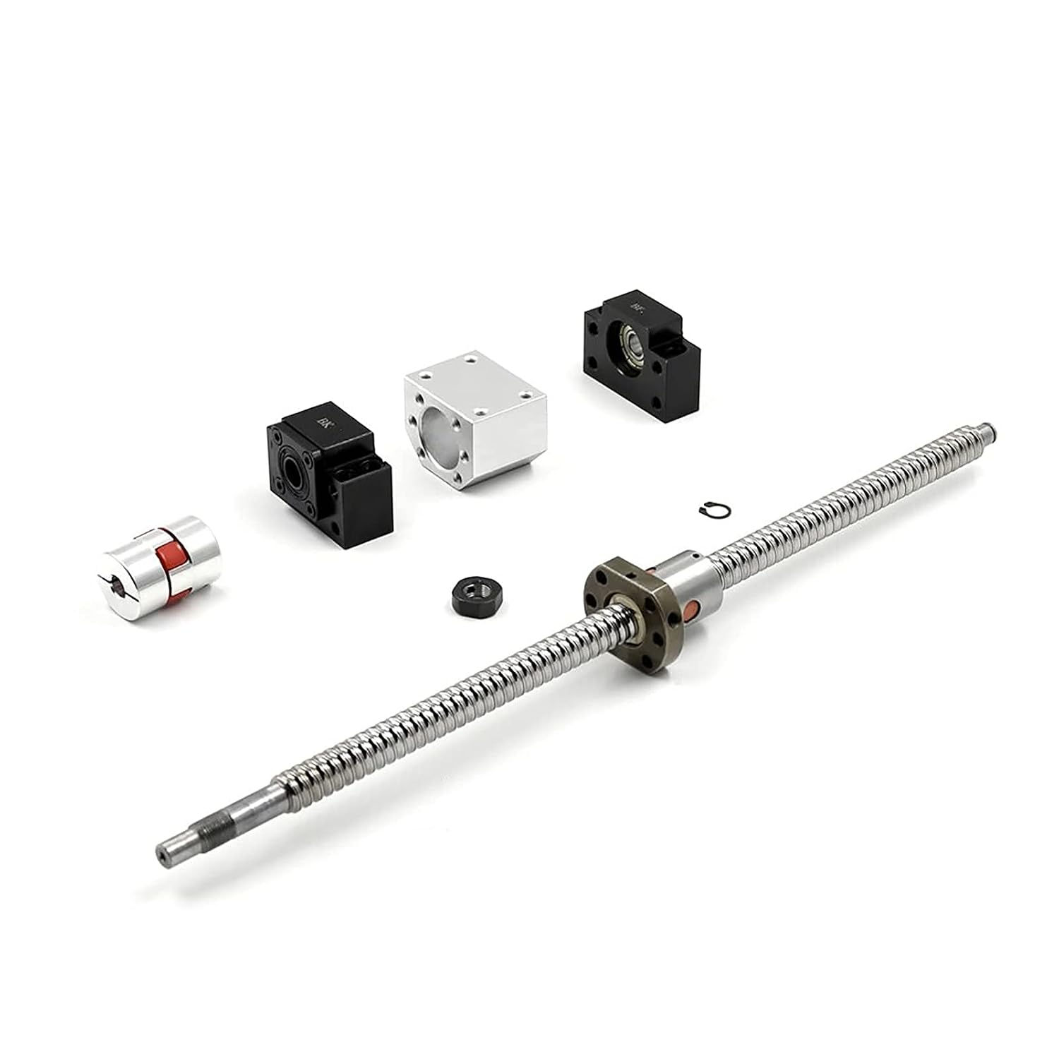 SFU1605 Ball Screw 16mm Ballscrew+Nut + BK/BF12 End Support + Coupler + Housing - Photo 1