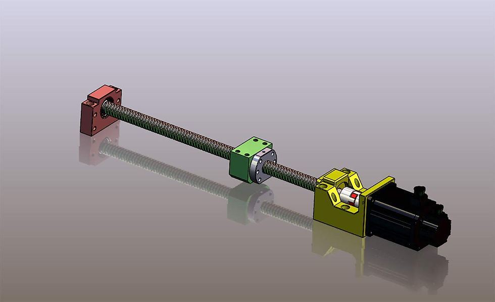 Thumbnail: SFU1604 BallScrew 16mm Ballscrew+Nut + BK/BF12 End Support + Housing + 60mm Mt - Photo 3