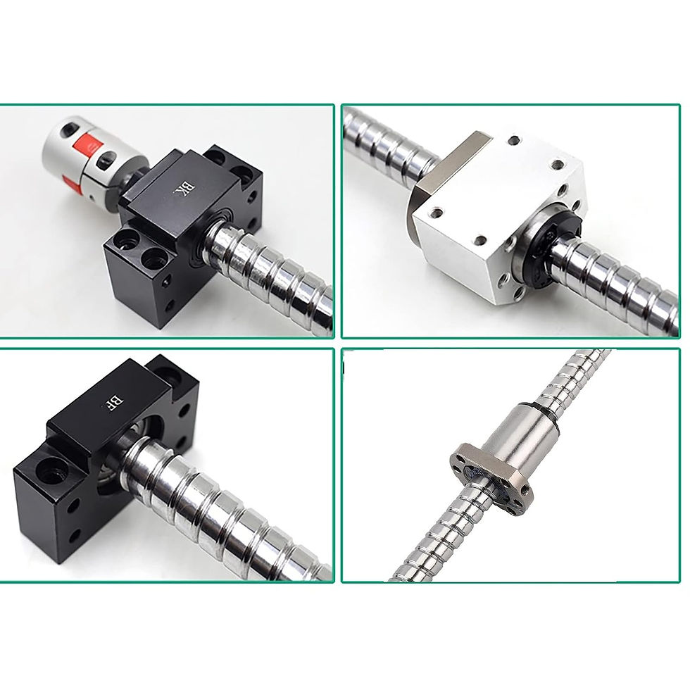 Thumbnail: SFU1610 Ball Screw C5 Kit + Nut + BK/BF12 End Support, 1520-2600mm