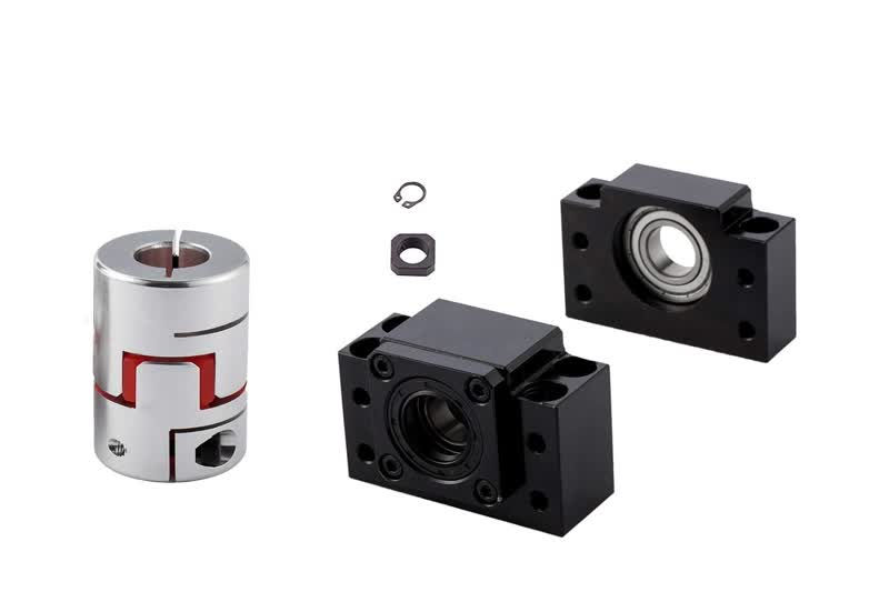 Thumbnail: DFU3210 Ball Screw 32mm Ballscrew+Nut + BK/BF25 End Sup...+ Coupler (200-1500mm)
